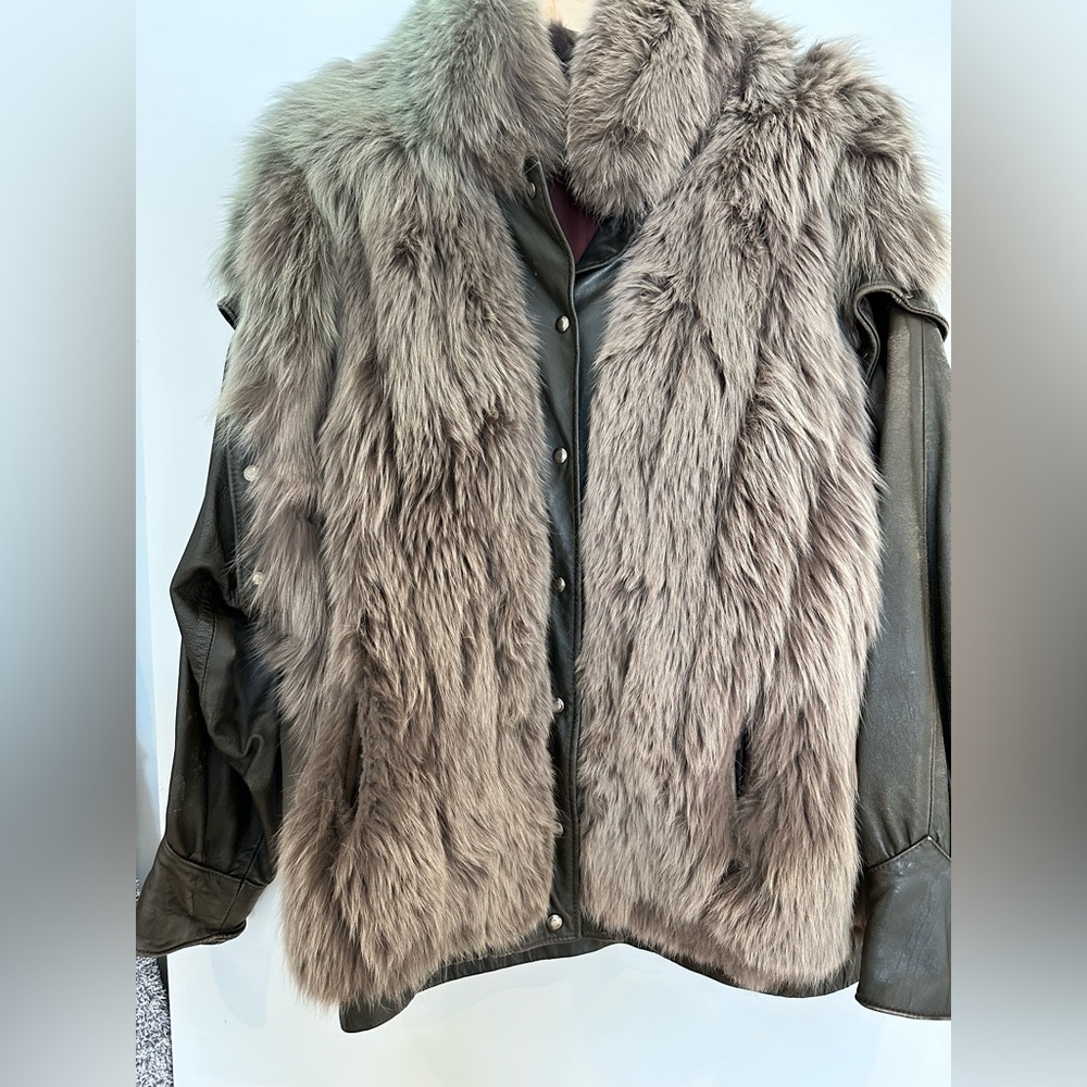 Real Fur and Leather Jacket
